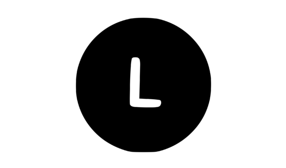 Circle Shape with Playful Mono L: Graphics for Crafts