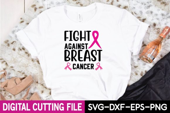 Fight Against Breast Cancer Svg: Graphics & Print Templates
