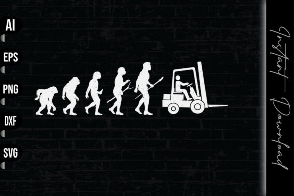 Forklift Driver Evolution: Graphics & Print Templates