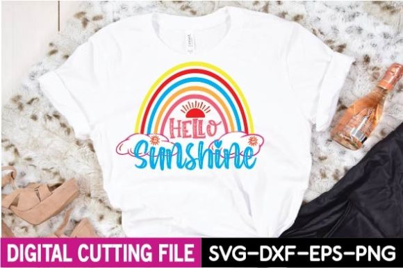 Hello Sunshine SVG Graphics for T-Shirt Designs