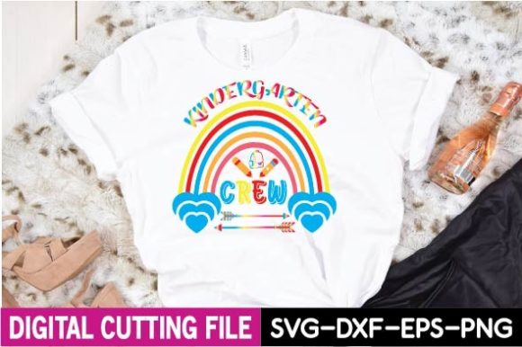Kindergarten Crew SVG: Graphics for T-Shirt Designs