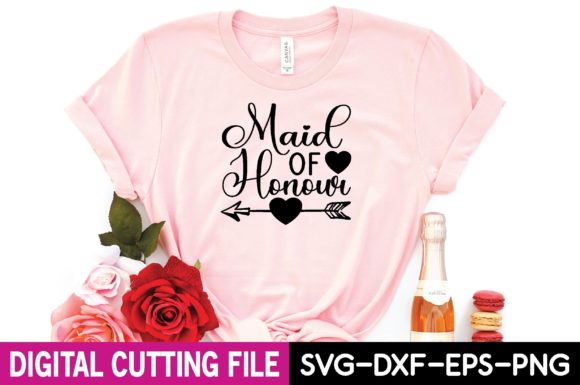 Maid of Honour SVG Design: Graphics & T-Shirt Designs