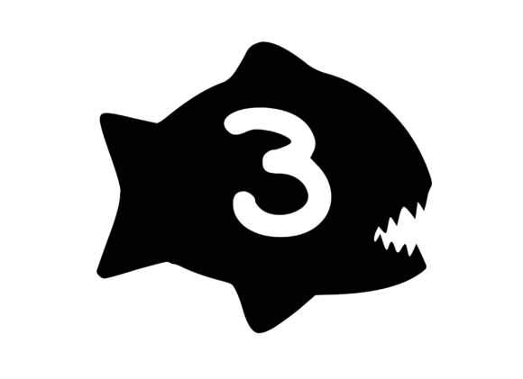 Piranha Fish with Playful Mono 3: Graphics for Crafts