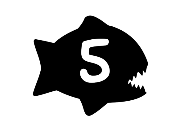 Piranha Fish with Playful Mono 5: A Stitch Test