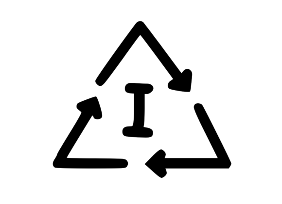 Recycle Symbol with Playful Mono I: Graphics & Crafts