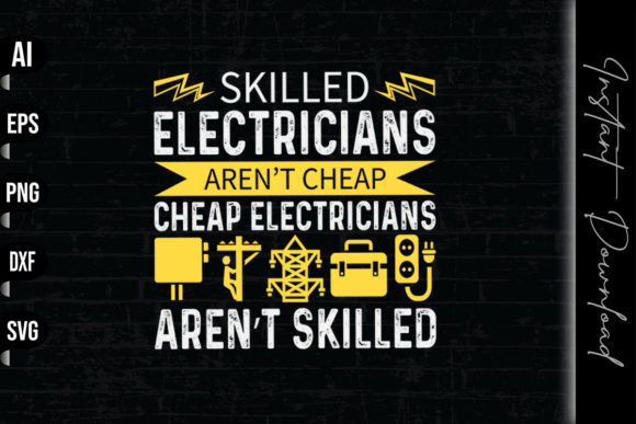 Skilled Electrician Graphics & Print Templates Review