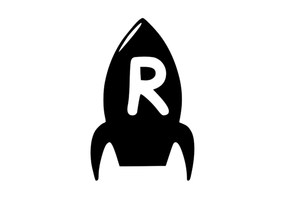 Space Rocket with Playful Mono R: Graphics for Crafts